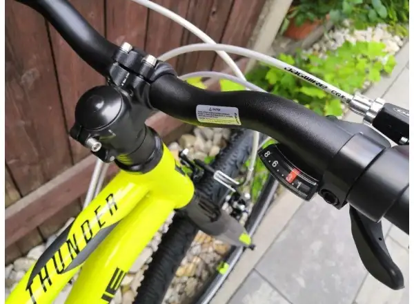 Rock Machine Thunder 24 Gloss Radioactive Yellow/Black/Dark Grey rower dziecięcy