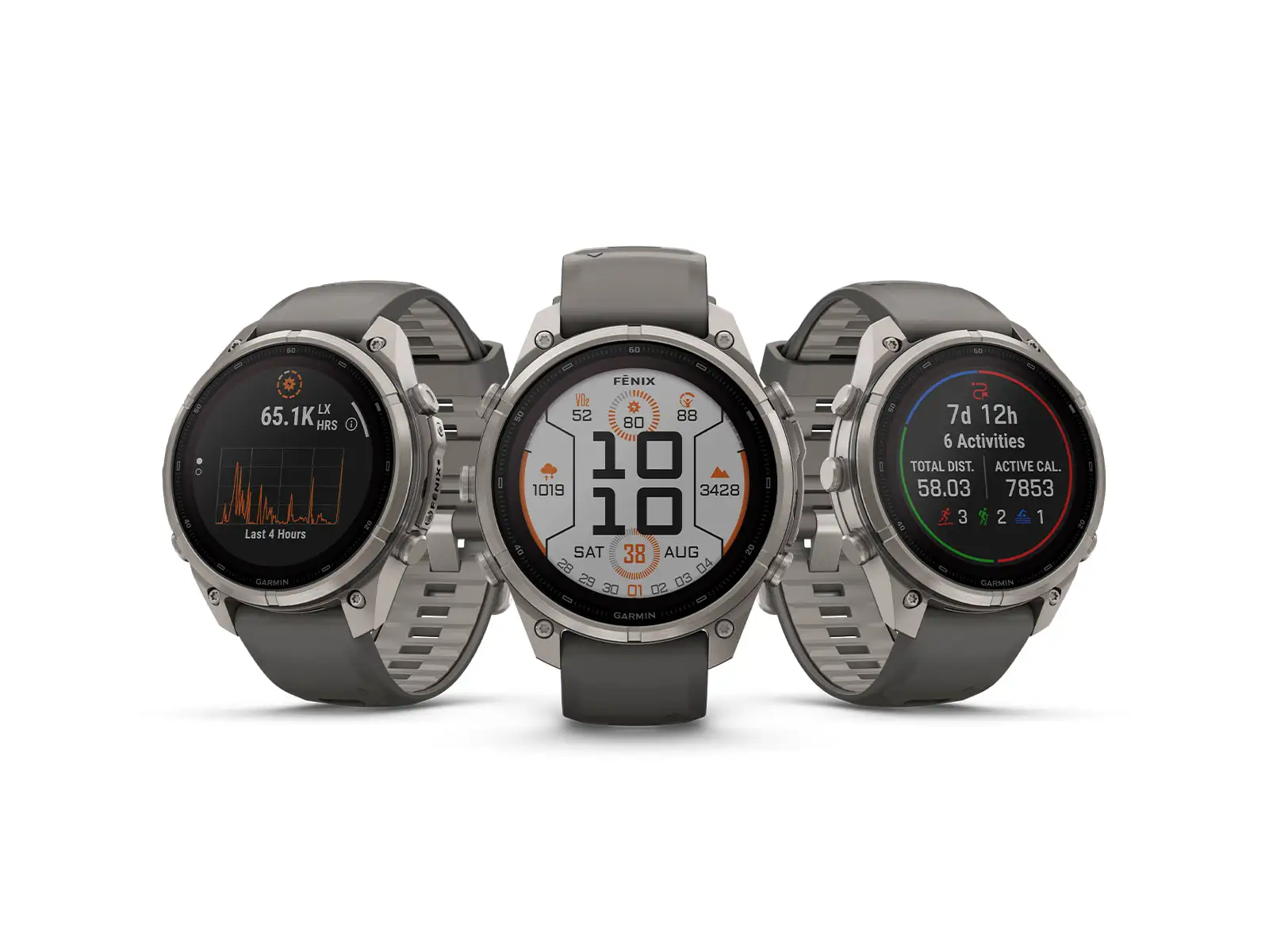 Garmin Fénix 9 Pro inReach Solar 47 mm Tytan Pebble Gray/Silver Gray