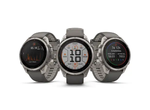 Garmin Fénix 9 Pro inReach Solar 47 mm Tytan Pebble Gray/Silver Gray