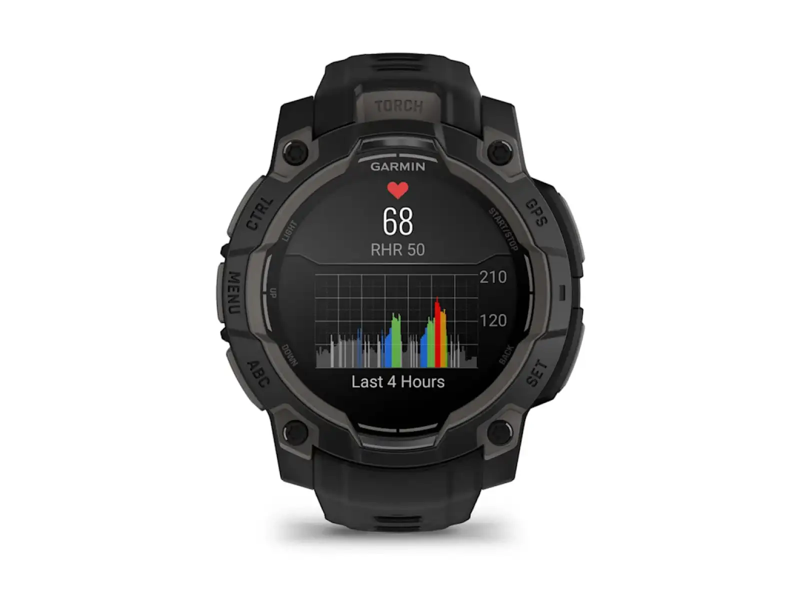 Garmin Instinct 3 Amoled 45 mm inteligentny zegarek Black/Black pasek