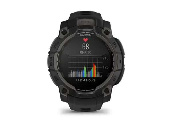 Garmin Instinct 3 Amoled 45 mm inteligentny zegarek Black/Black pasek