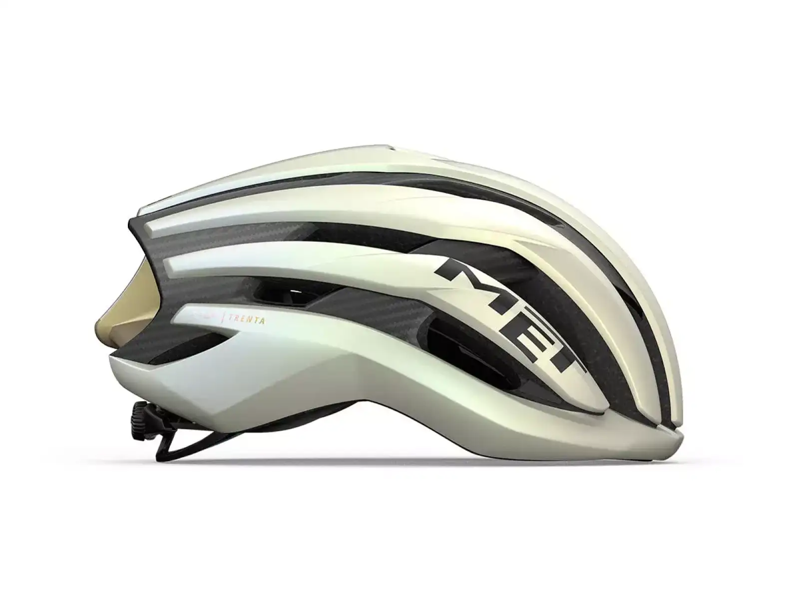 MET Trenta 3K Carbon MIPS kask rowerowy Vanilla Ice Gold