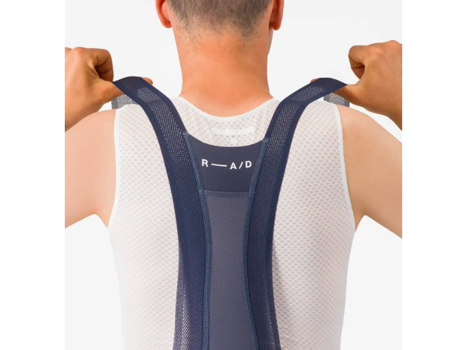 Castelli Espresso R-A/D męskie spodenki z wkładką i szelkami Twilight Blue