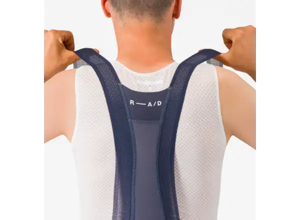 Castelli Espresso R-A/D męskie spodenki z wkładką i szelkami Twilight Blue