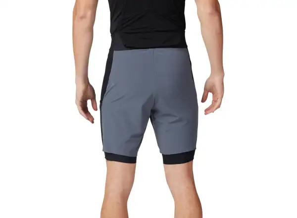 Fox Flexair Ascent męskie spodenki na szelkach Graphite