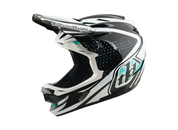 Troy Lee Designs D4 Composite MIPS kask Crest Real Teal