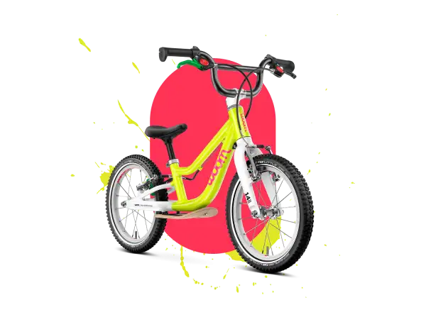 Woom GO 1 PLUS dziecięcy rowerek biegowy neon lime