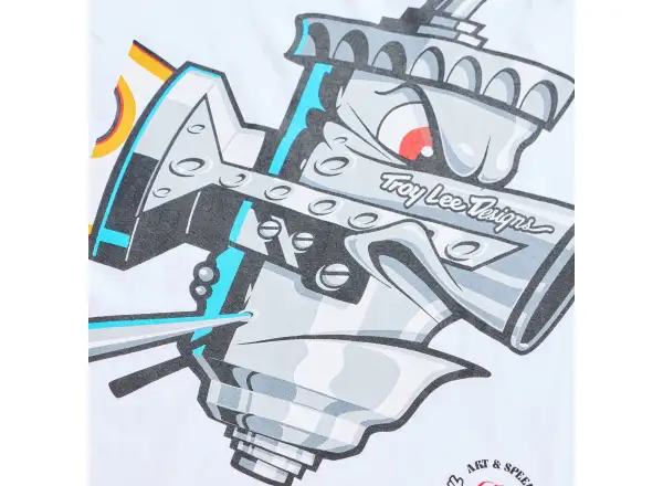 Troy Lee Designs Carb Club męska koszulka z długim rękawem White