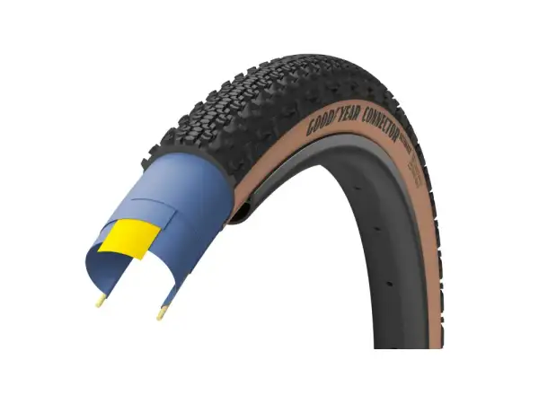 Goodyear Connector Ultimate Tubeless Complete 28" opona gravel kevlar Tan