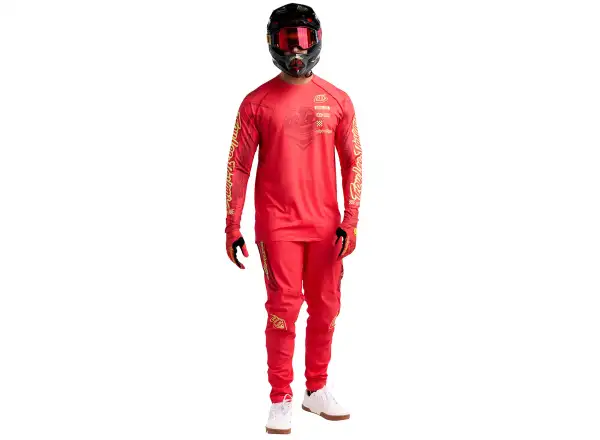 Troy Lee Designs Sprint Ultra Ghostwing męska koszulka z długim rękawem Infra Red
