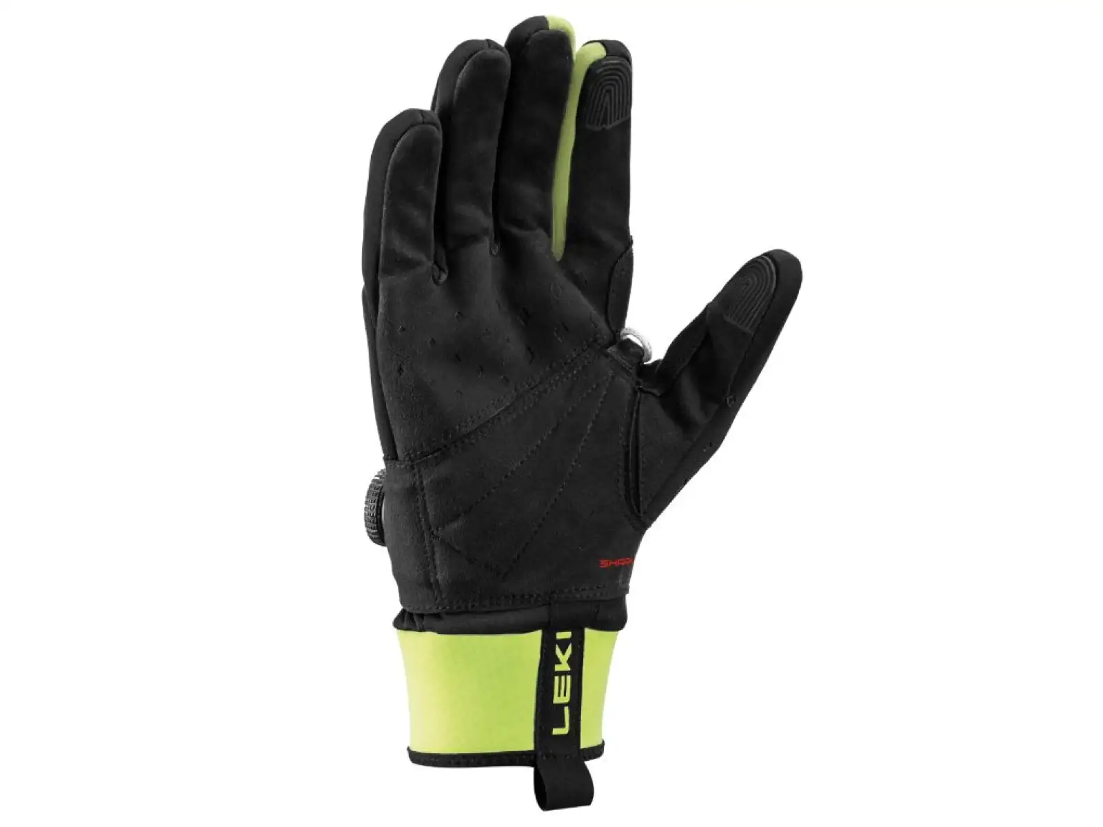 Leki PRC BOA Shark rękawice biegowe Black/Neon yellow