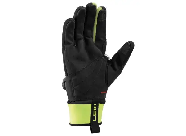 Leki PRC BOA Shark rękawice biegowe Black/Neon yellow