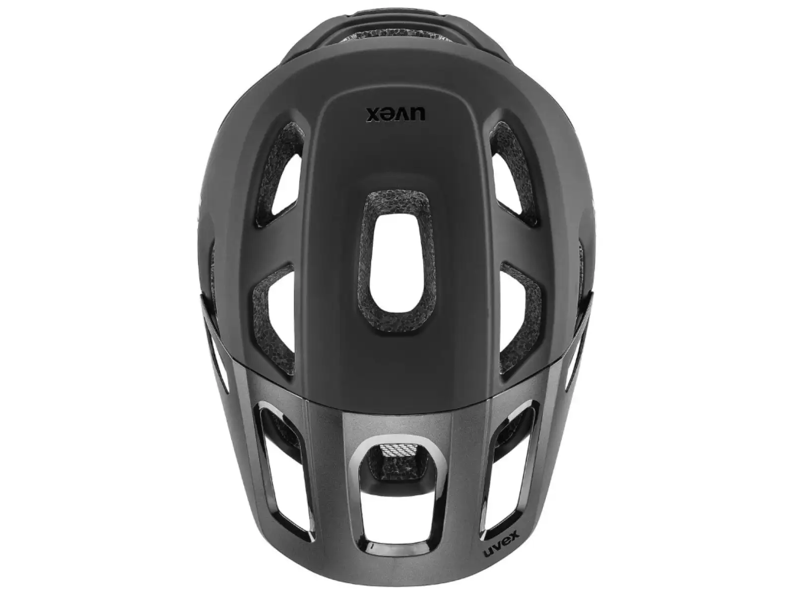 Uvex React MTB kask Black/Teal Matt