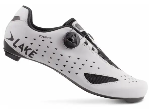 Lake CX219 Carbon szosowe męskie buty odblaskowe srebrny/czarny