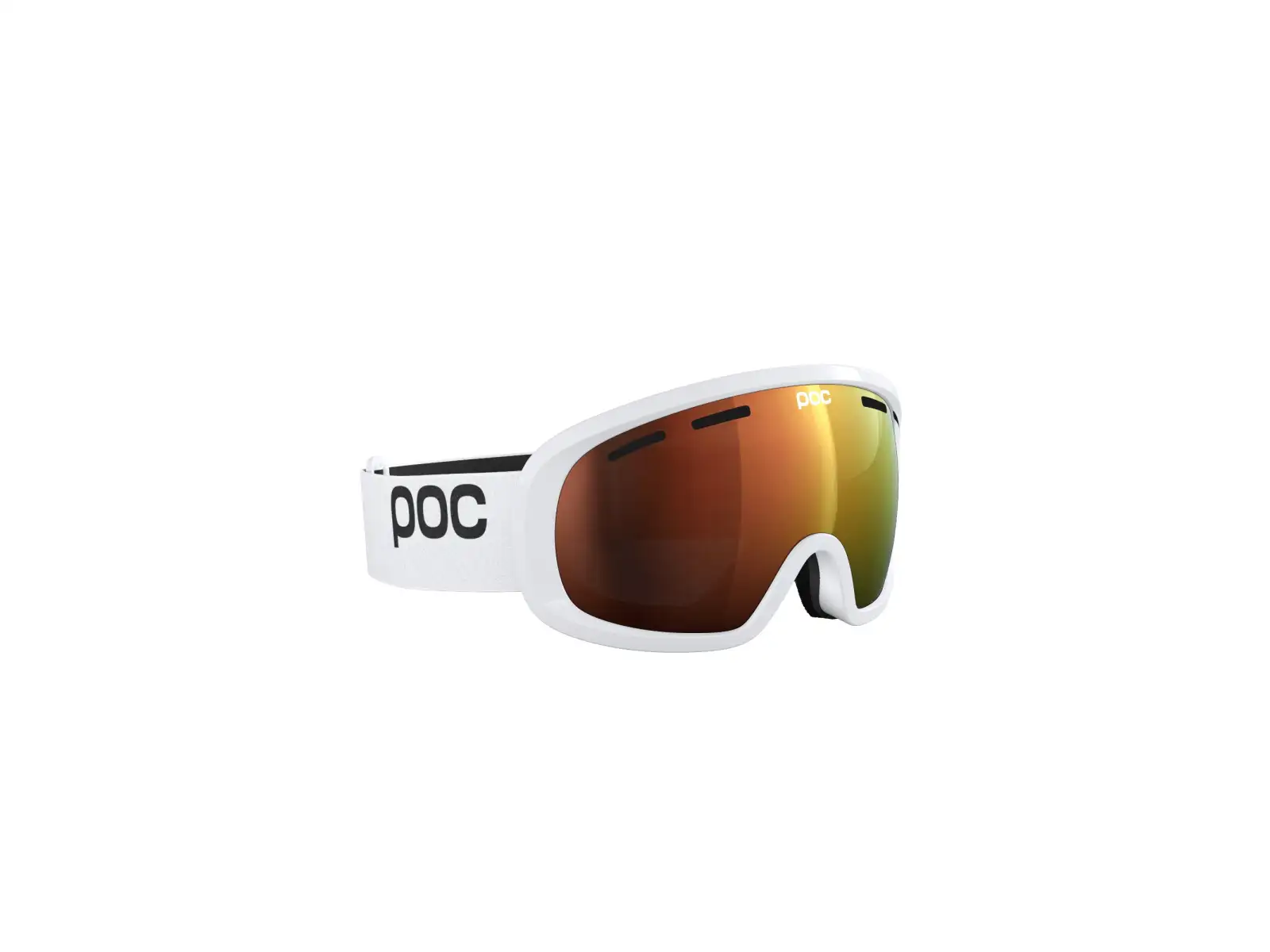 POC Fovea Mid WF gogle narciarskie Hydrogen White/Partly Sunny Orange