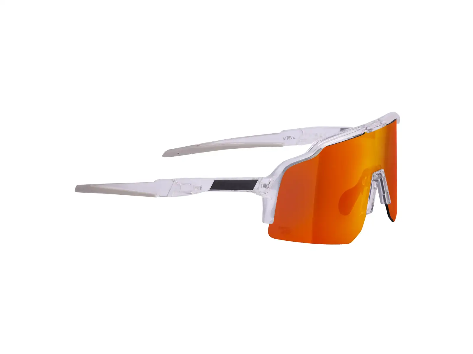 Force Strive okulary rowerowe transparentne/czerwone lustrzana soczewka