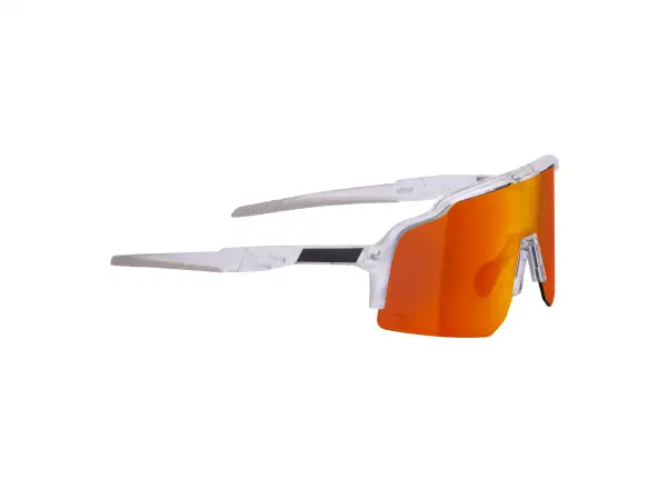 Force Strive okulary rowerowe transparentne/czerwone lustrzana soczewka