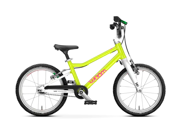 Woom GO 3 Automagic rower dziecięcy neon lime