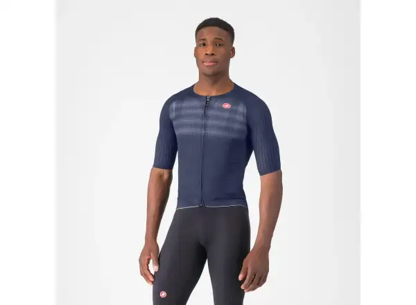 Castelli Aero Race 8S męska koszulka z krótkim rękawem Belgian Blue