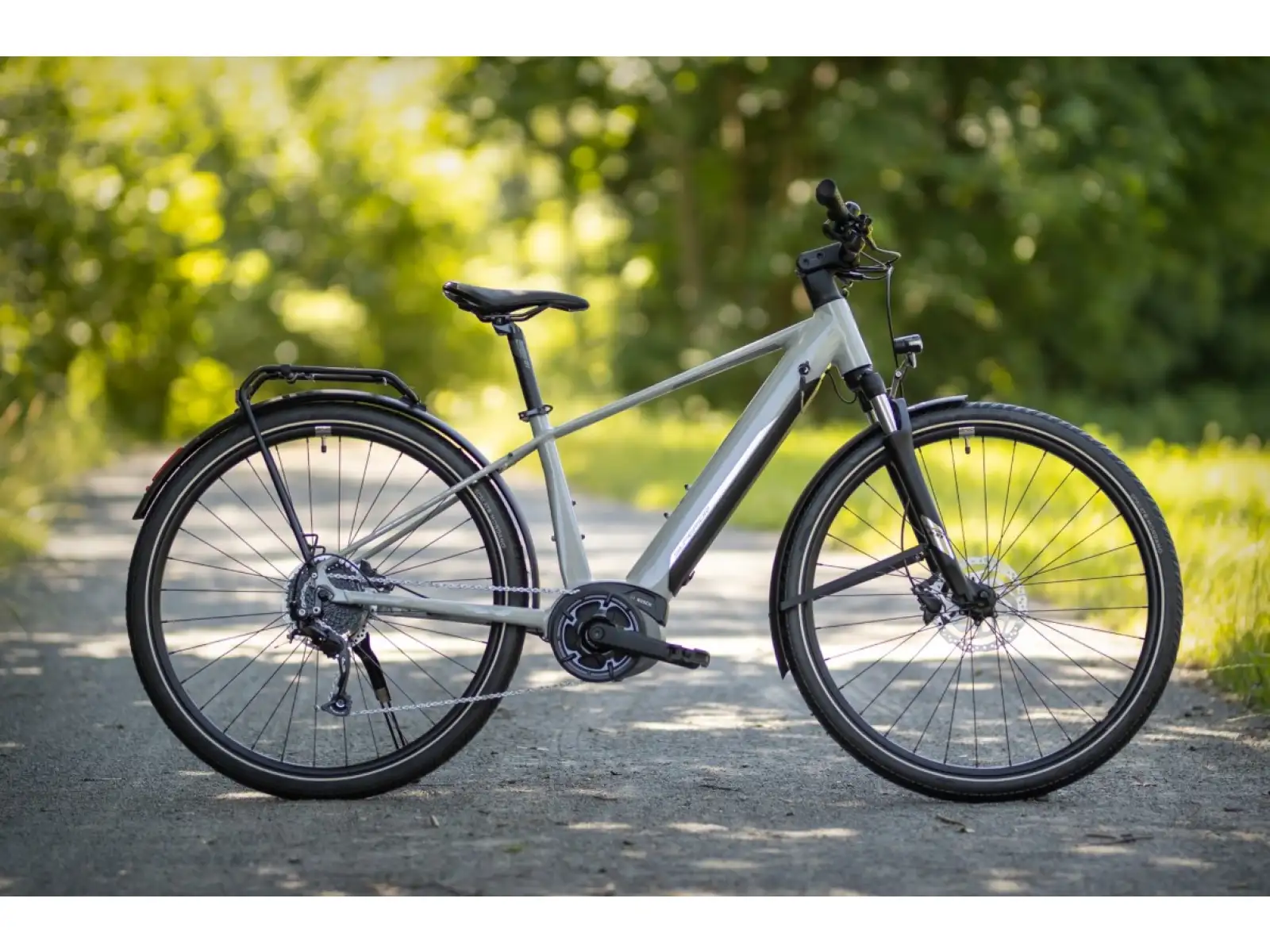 Superior eXR 6050 B Touring trekkingowy rower elektryczny Gloss Gray/Chrome Silver