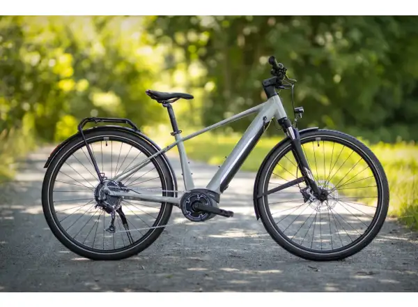Superior eXR 6050 B Touring trekkingowy rower elektryczny Gloss Gray/Chrome Silver