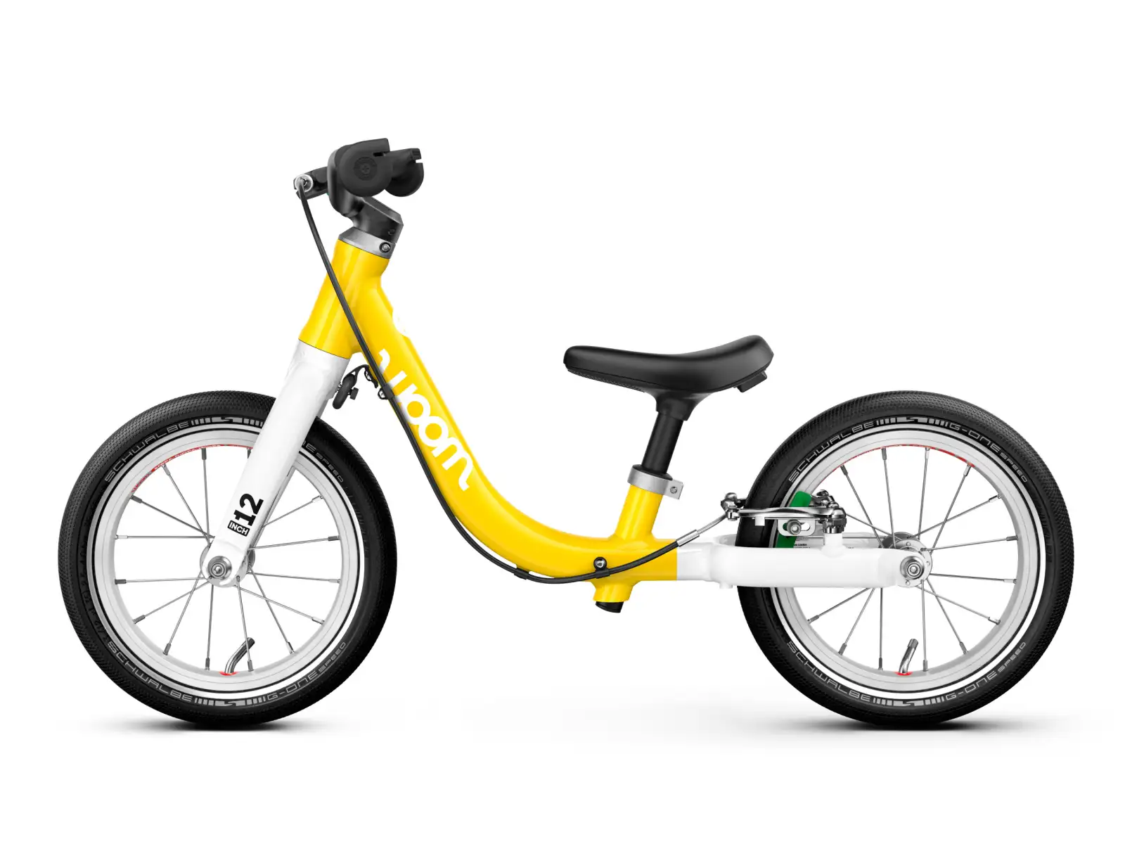 Woom GO 1 rowerek dziecięcy biegowy 12" Vibrant Yellow