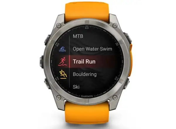Garmin fenix 8 - 51 mm AMOLED Sapphire smartwatche Titanium Orange/Graphite