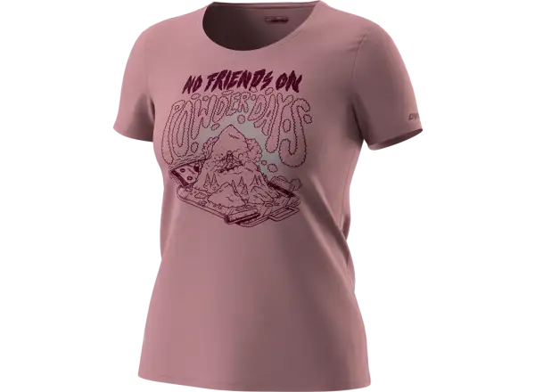Dynafit 24/7 Artist Series Cotton damski t-shirt Mokarosa/No friends
