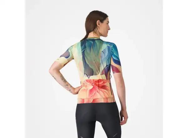 Castelli Unlimited Pro damski dres krótki rękaw Multicolor Green