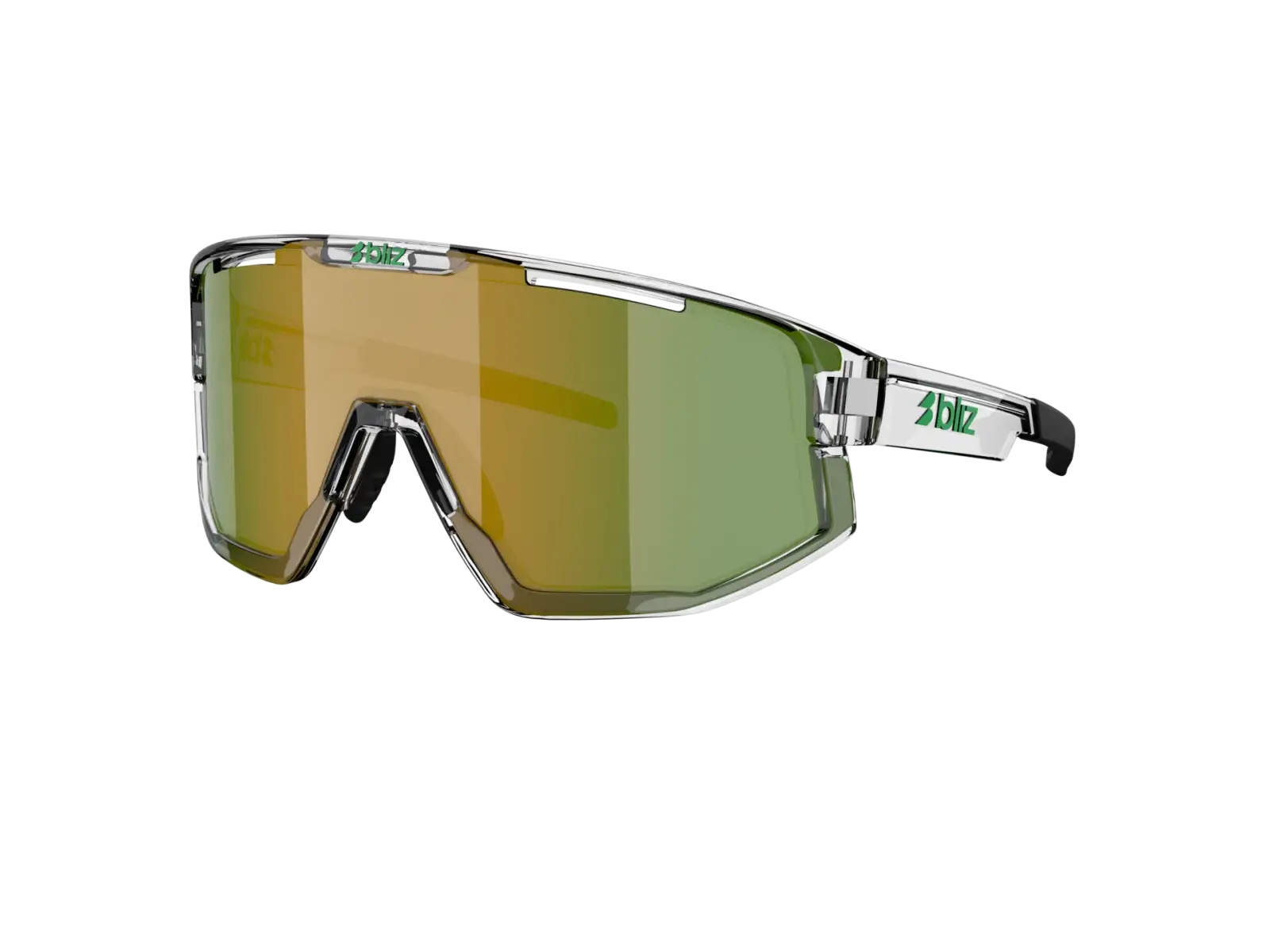 Bliz Fusion okulary przeciwsłoneczne Transparent White/Brown Green Multi