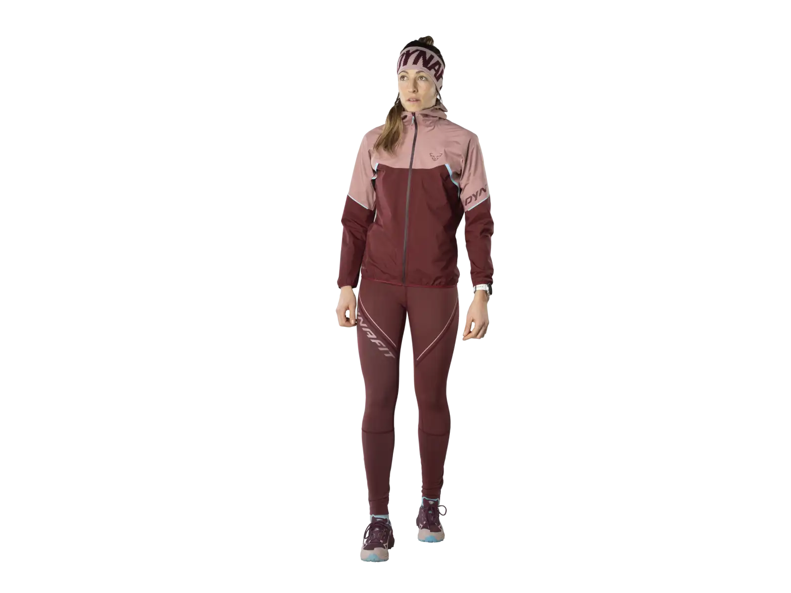 Dynafit Winter damskie legginsy do biegania Burgundy