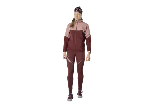 Dynafit Winter damskie legginsy do biegania Burgundy