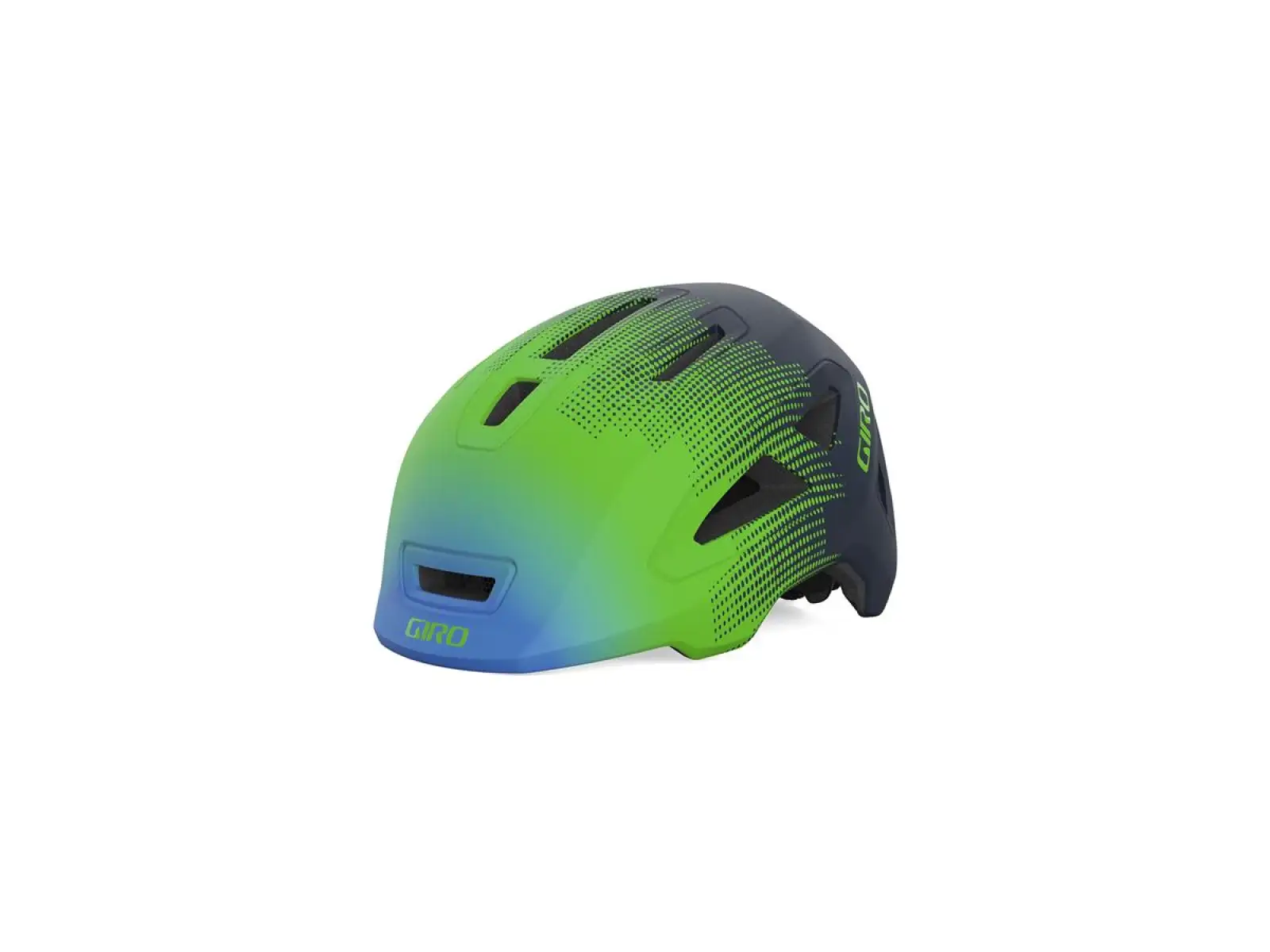 Giro Scamp II dziecięcy kask Mat Blue/Green Towers