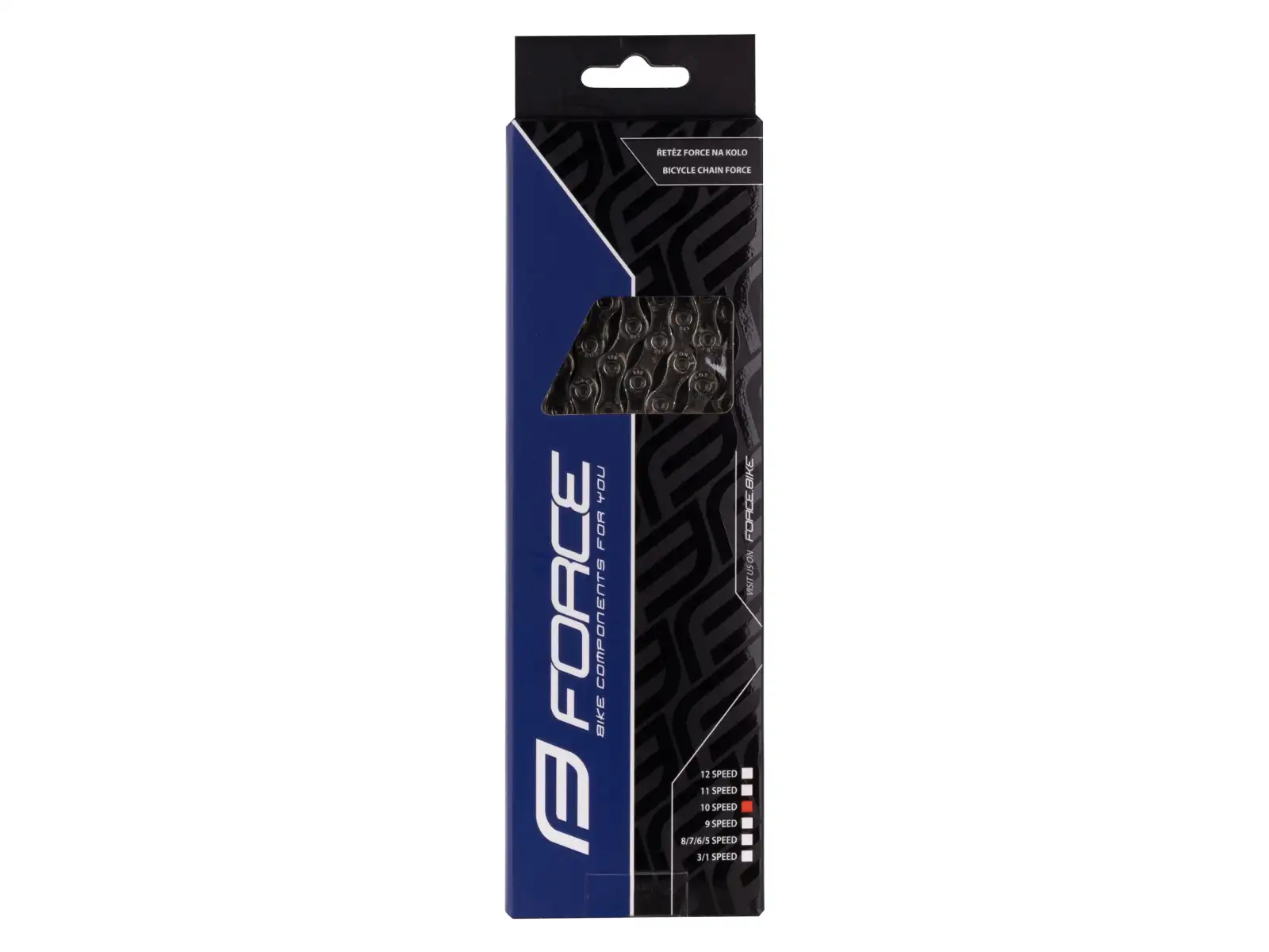 Force P10 E-bike 10 sp. łańcuch 138 czł. całosrebrny