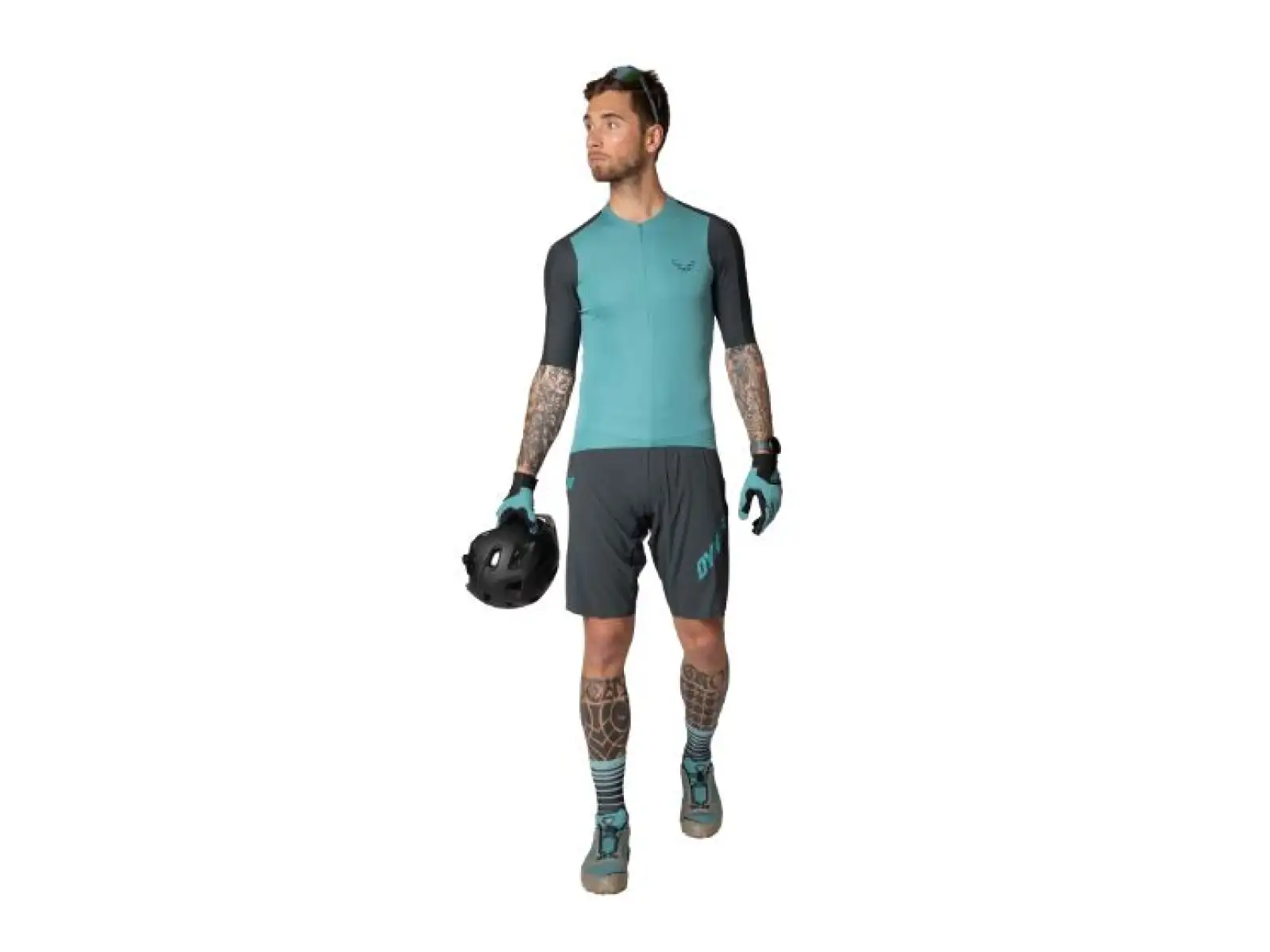 Dynafit Ride Light 1/2 zip męska koszulka z krótkim rękawem Storm Blue/Blueberry