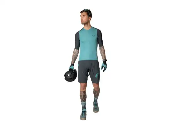Dynafit Ride Light 1/2 zip męska koszulka z krótkim rękawem Storm Blue/Blueberry