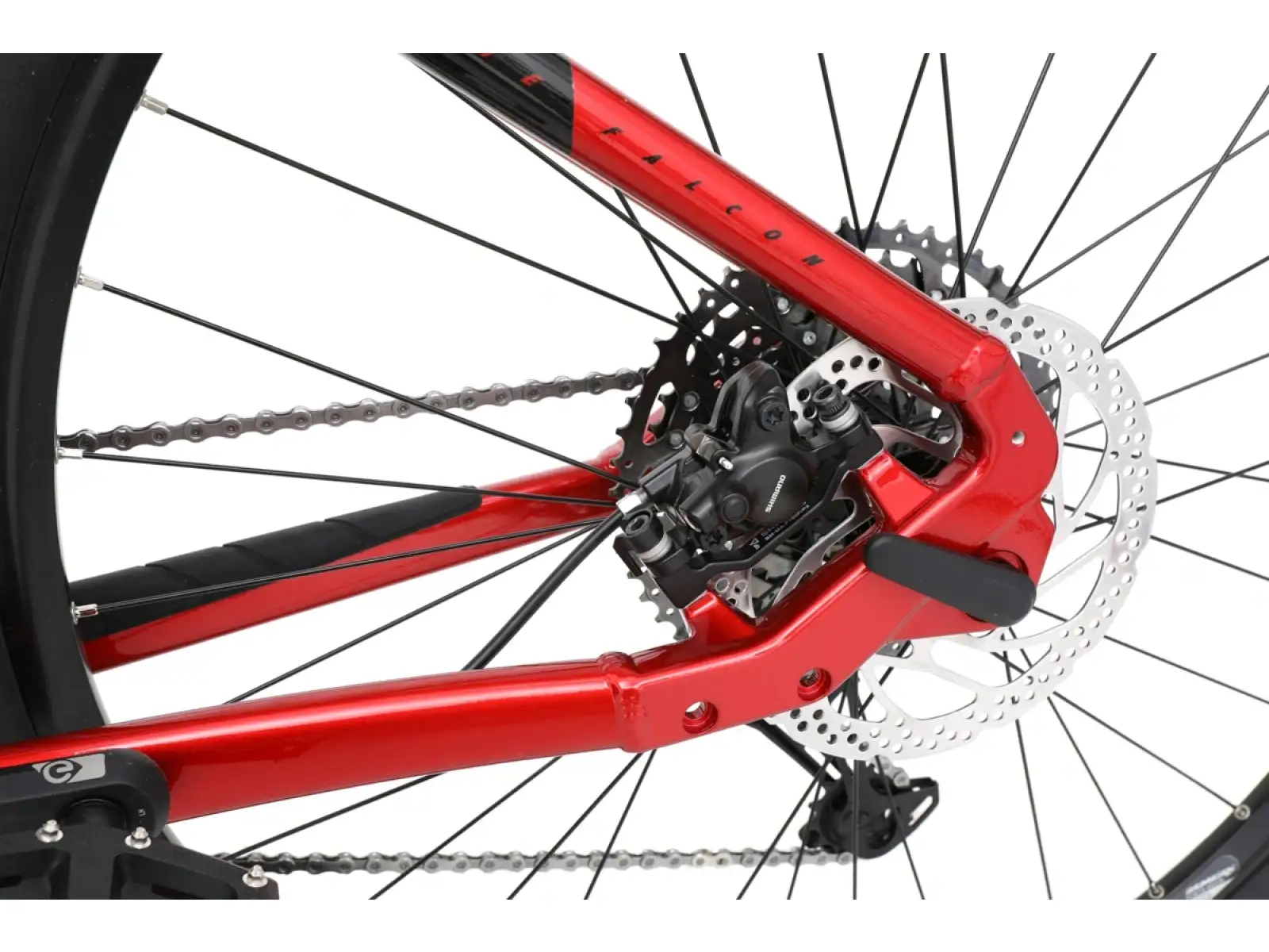 Apache Falcon 2 Bosch CX 800 Wh górski rower elektryczny czerwony