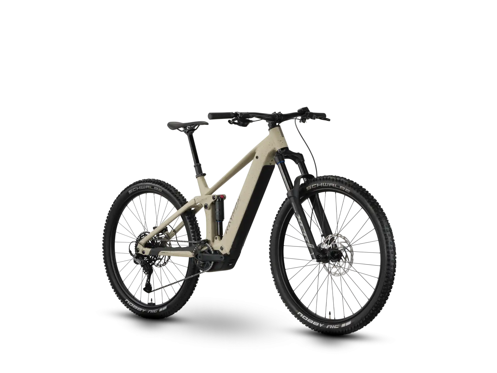 Raymon Korak Comp greige/taupe w pełni zawieszony rower elektryczny
