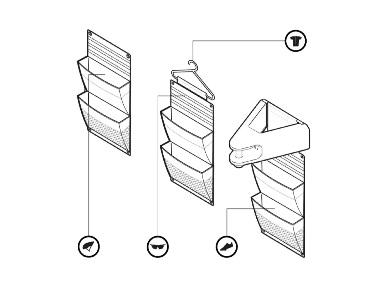 Hiplok organizer czarna
