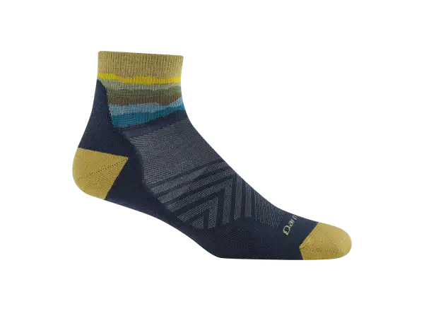 Darn Tough Run Quarter Ultra-lightweight Cushion męskie skarpetki Skyracer Blue