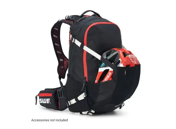 USWE Flow 16 plecak z ochraniaczem kręgosłupa Black/Red 16 l