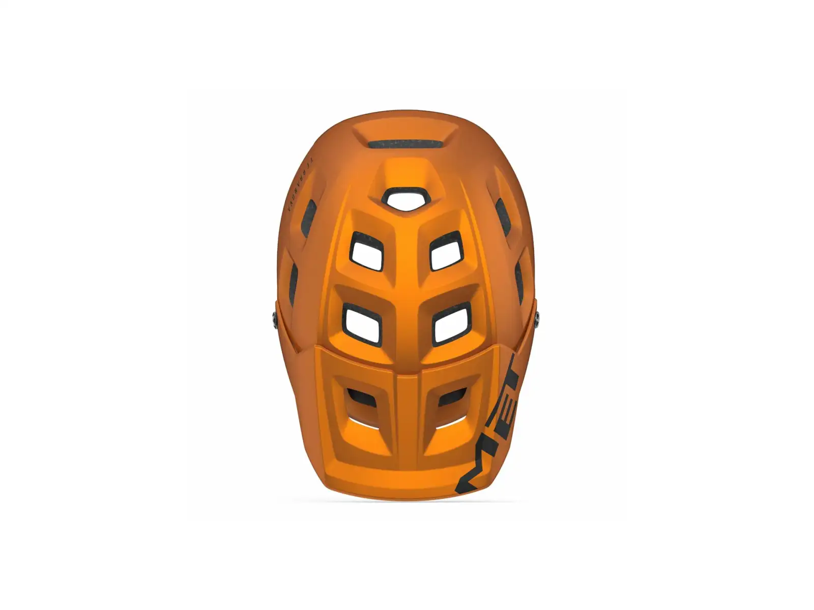 MET Terranova MIPS MTB kask orange titanium metaliczny