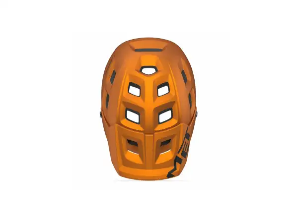 MET Terranova MIPS MTB kask orange titanium metaliczny