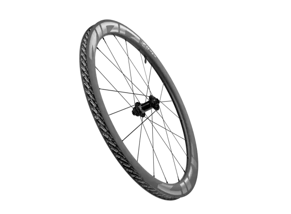 Zipp 404 S Carbon Tubeless CenterLock A1 przednie koło zaplecione dark grey