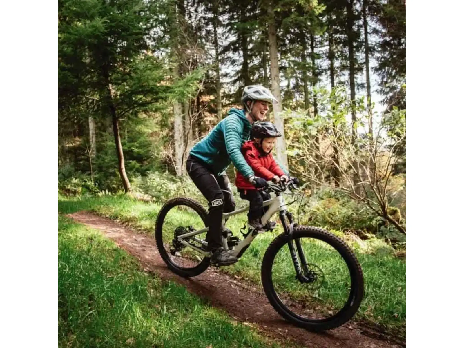 Kids Ride Shotgun MTB siodełko i kierownica na ramę czarna