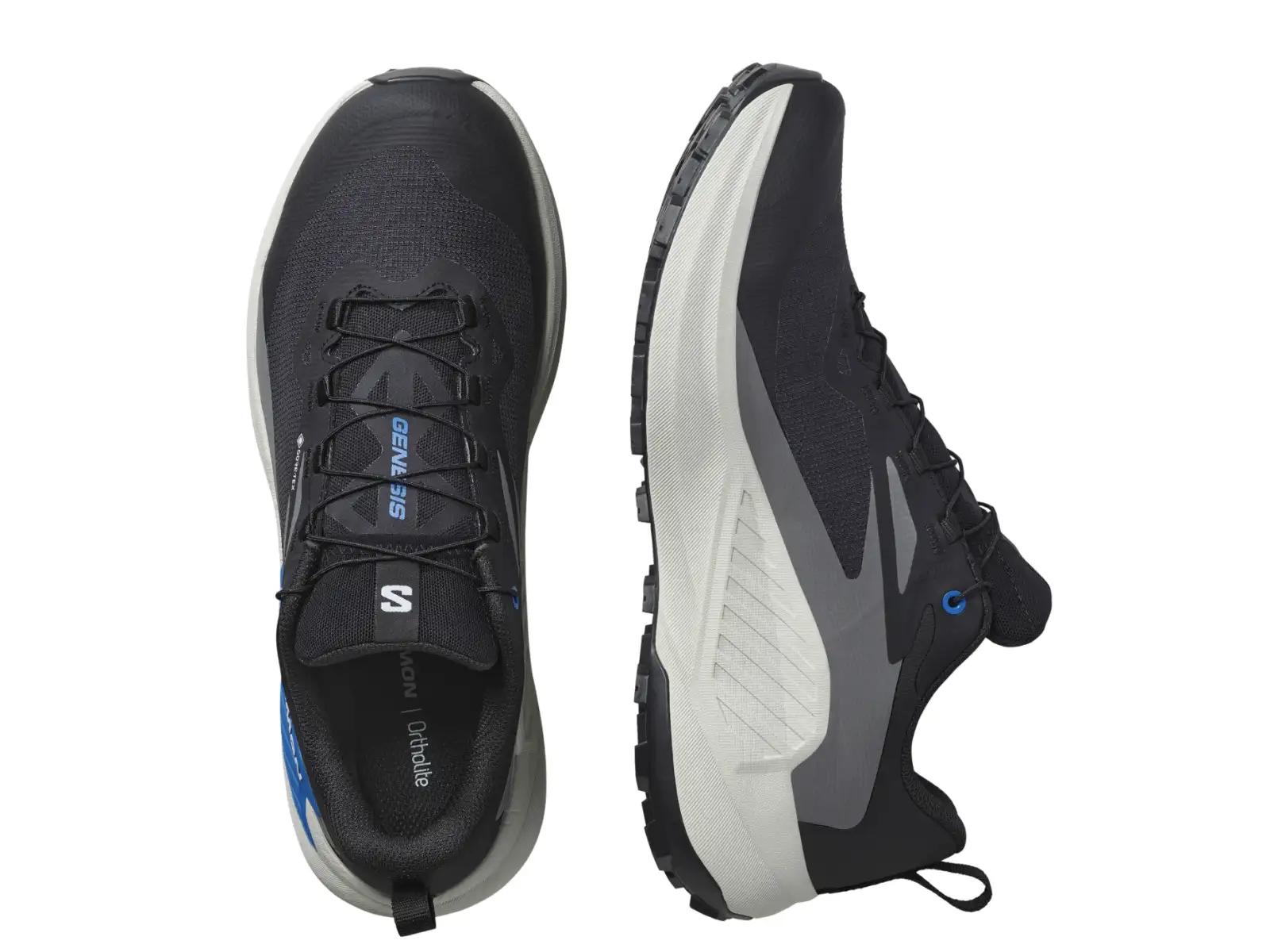 Salomon Genesis GTX męskie buty do biegania Black/Lunar Rock