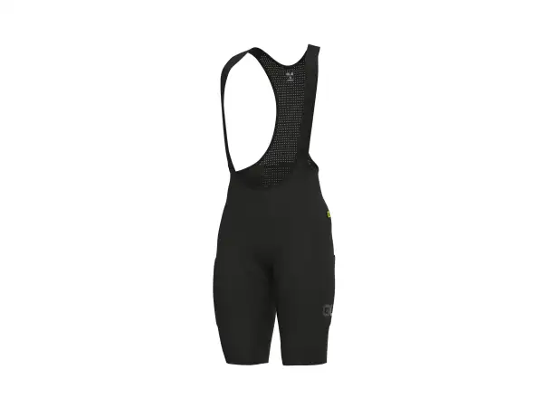 Alé Off Road Gravel-Pro męskie szorty z wkładką i szelkami Black