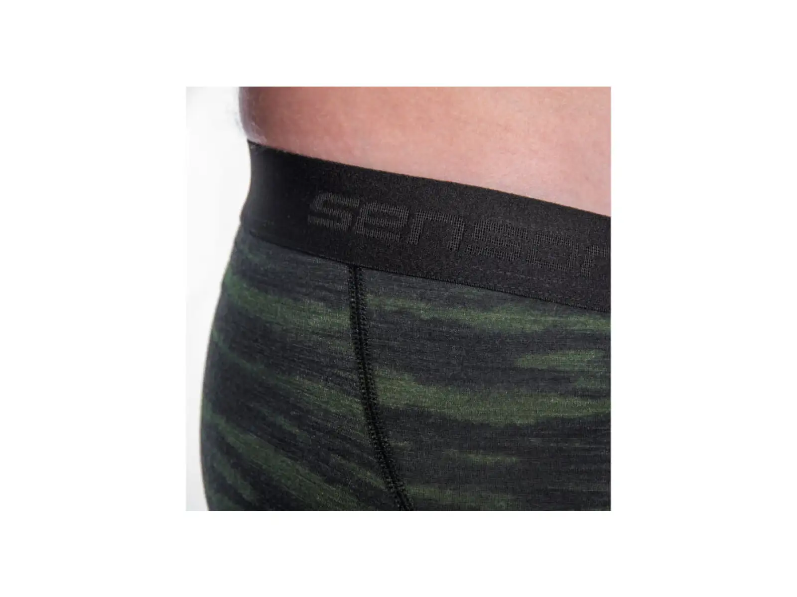Sensor Merino Impress męskie bokserki czarna/Batik