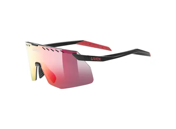 Uvex Pace Stage S okulary przeciwsłoneczne Black Matt/Mirror Red