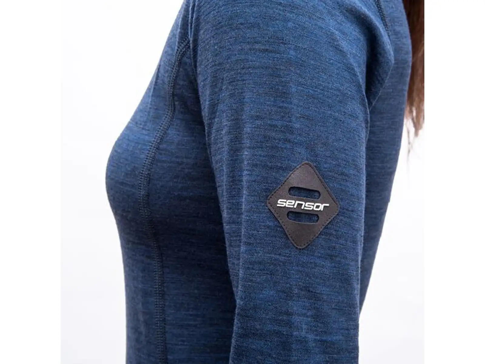 Sensor Merino Bold damska koszulka długi rękaw Cool Blue